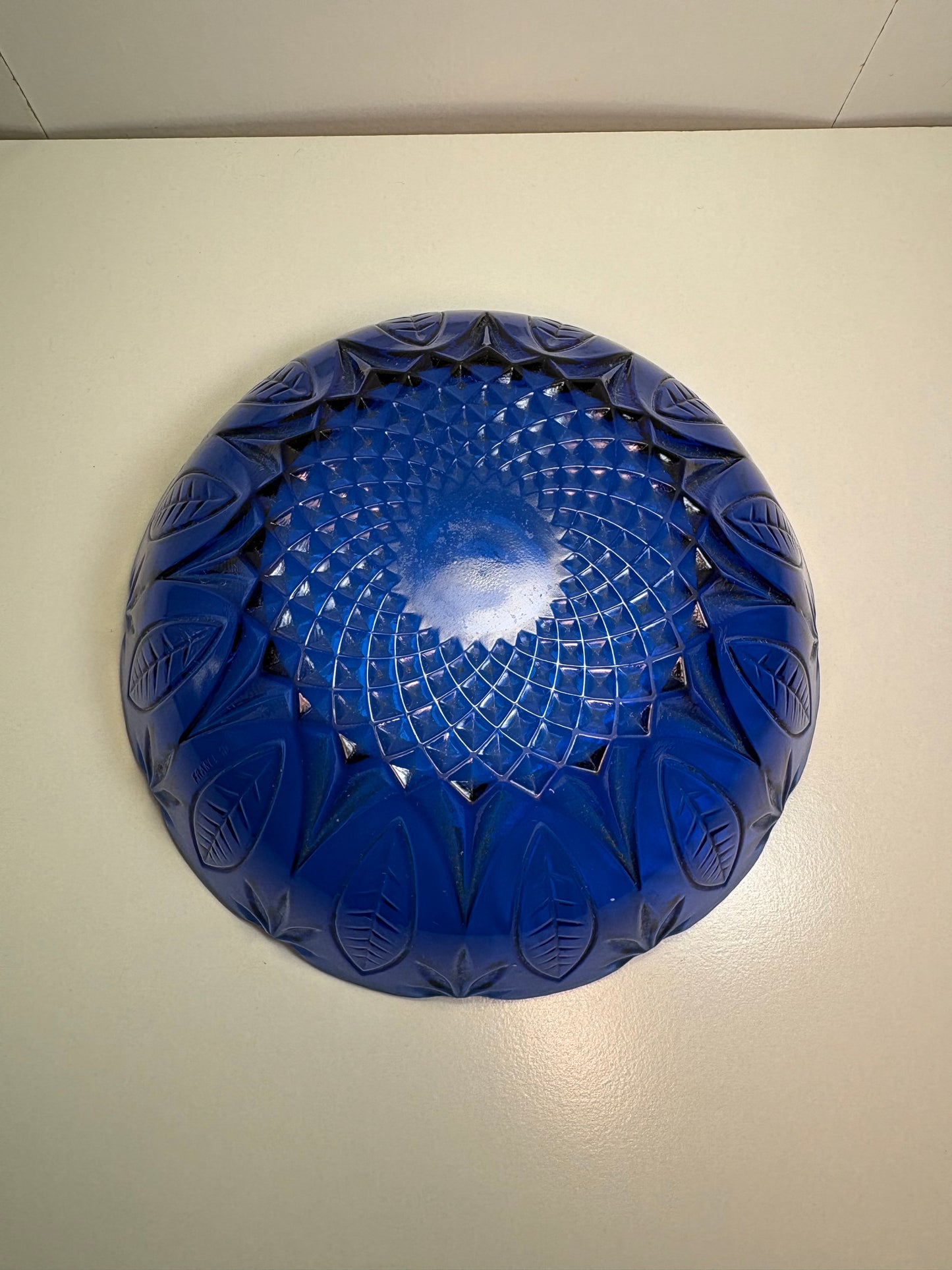 Lot of 4 Avon Royal Sapphire Cobalt Blue Glass Bowls