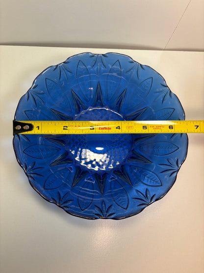 Lot of 4 Avon Royal Sapphire Cobalt Blue Glass Bowls