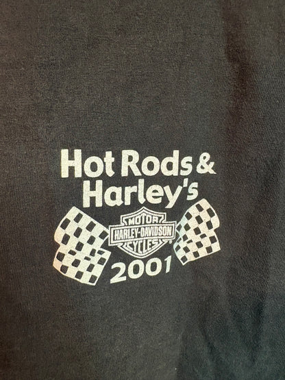 Vintage Men's Harley Davidson "Hot Rods & Harley's" 2001 Shirt