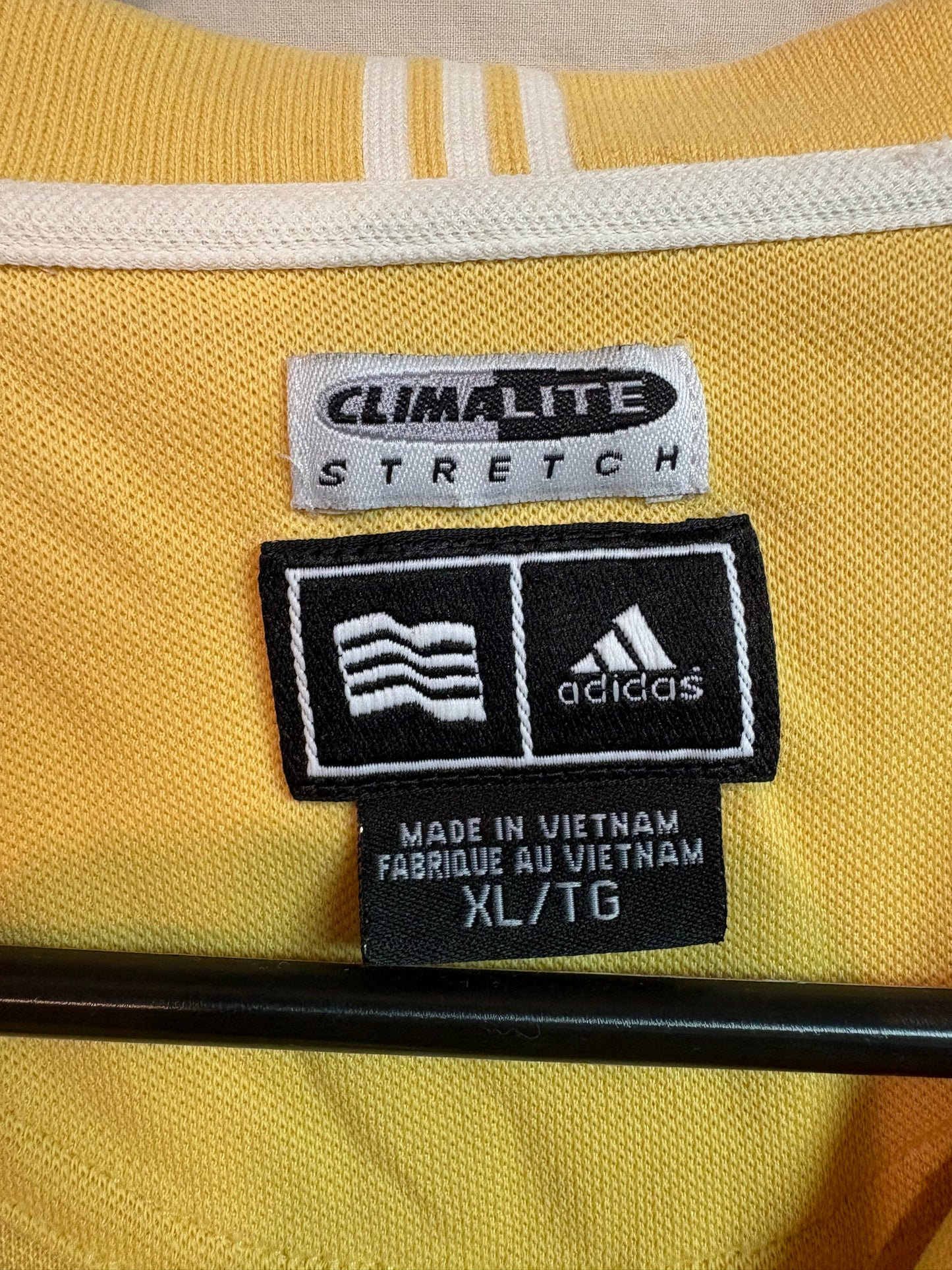 Men's Adidas Yellow Polo