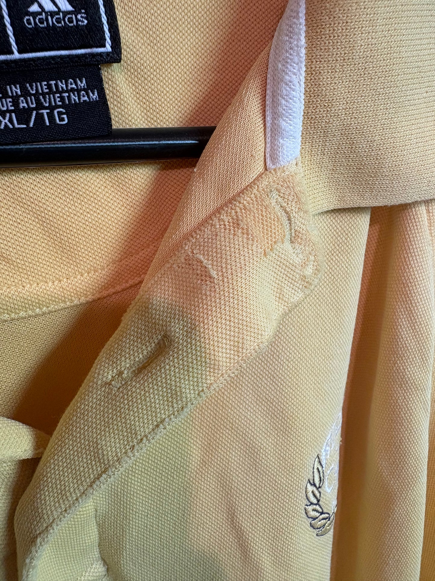 Men's Adidas Yellow Polo