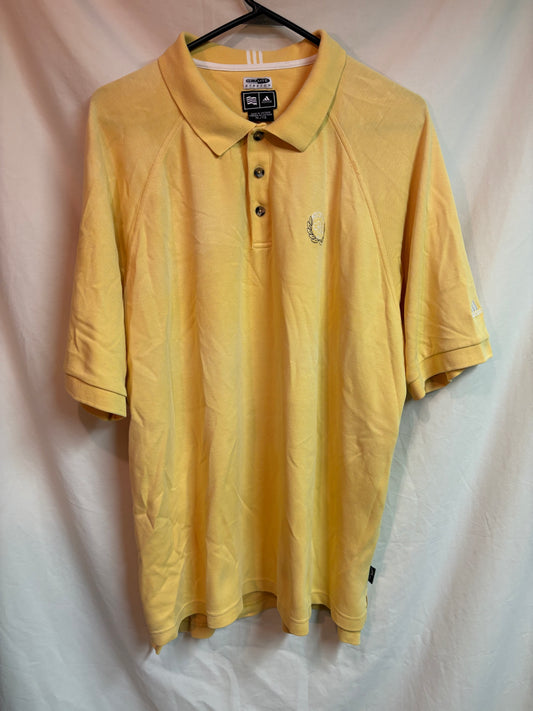Men's Adidas Yellow Polo