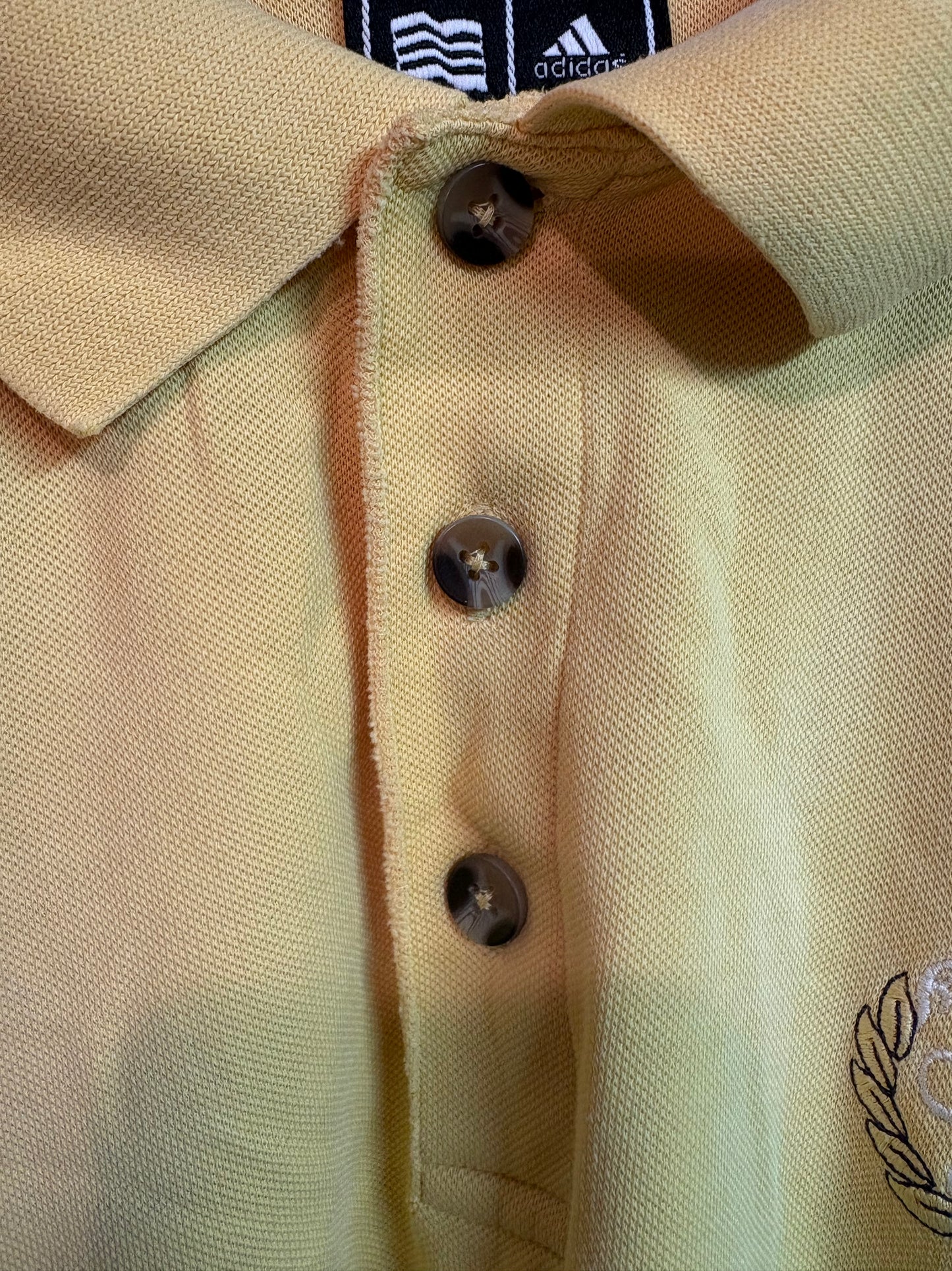 Men's Adidas Yellow Polo