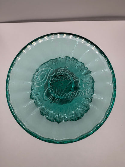 Pioneer Women Adeline 12 Ounce Footed Glass Goblet in Turquoise