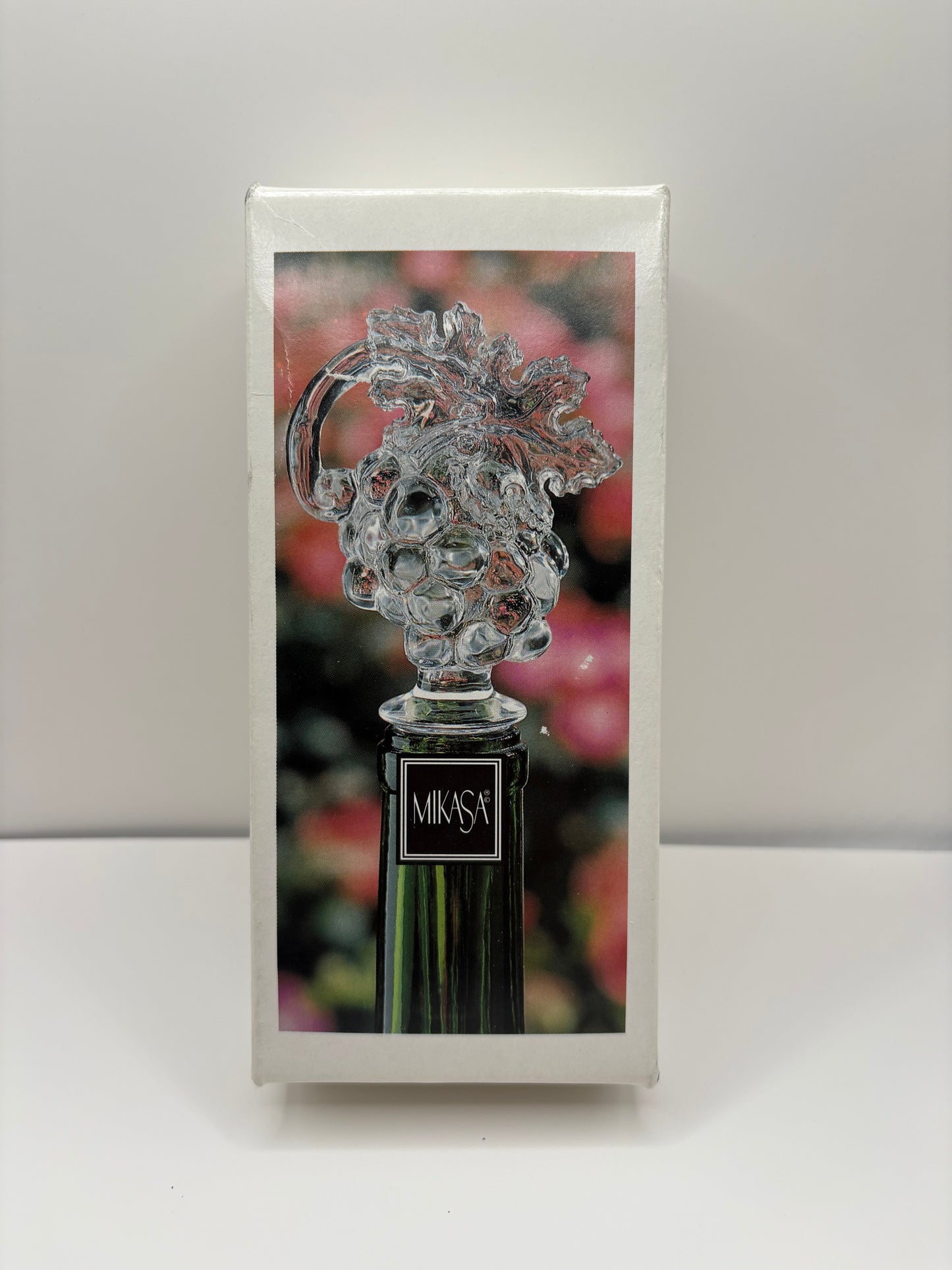 Mikasa Fruit Collection "Grapes" Austrian Lead Crystal Wine Bottle Stopper