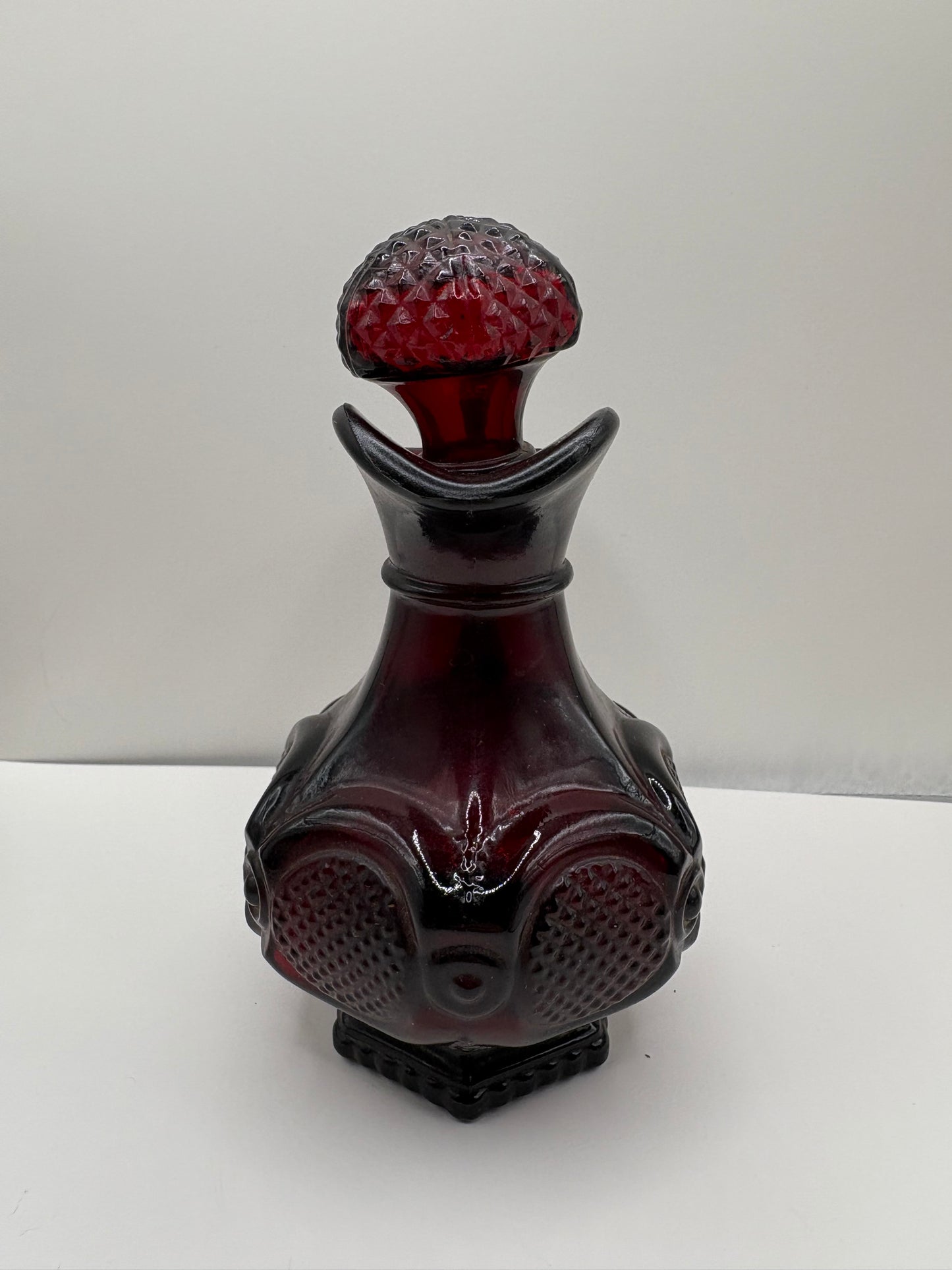 Lot of 3 Vintage Avon 1876 Cape Cod Ruby Red Glass Items