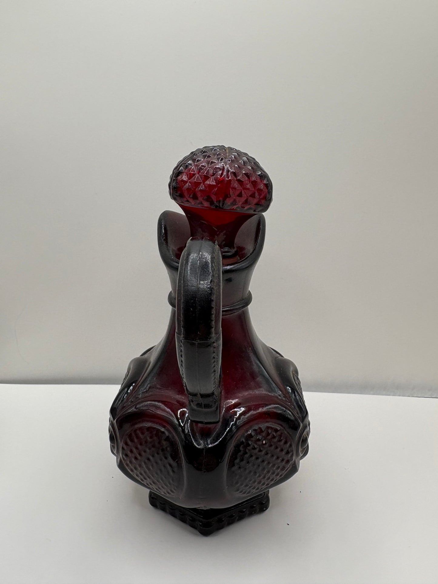 Lot of 3 Vintage Avon 1876 Cape Cod Ruby Red Glass Items