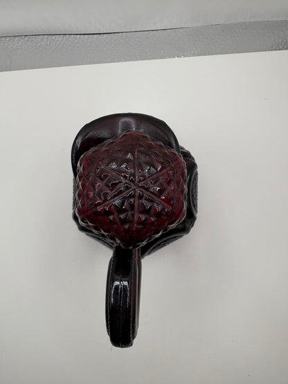 Lot of 3 Vintage Avon 1876 Cape Cod Ruby Red Glass Items
