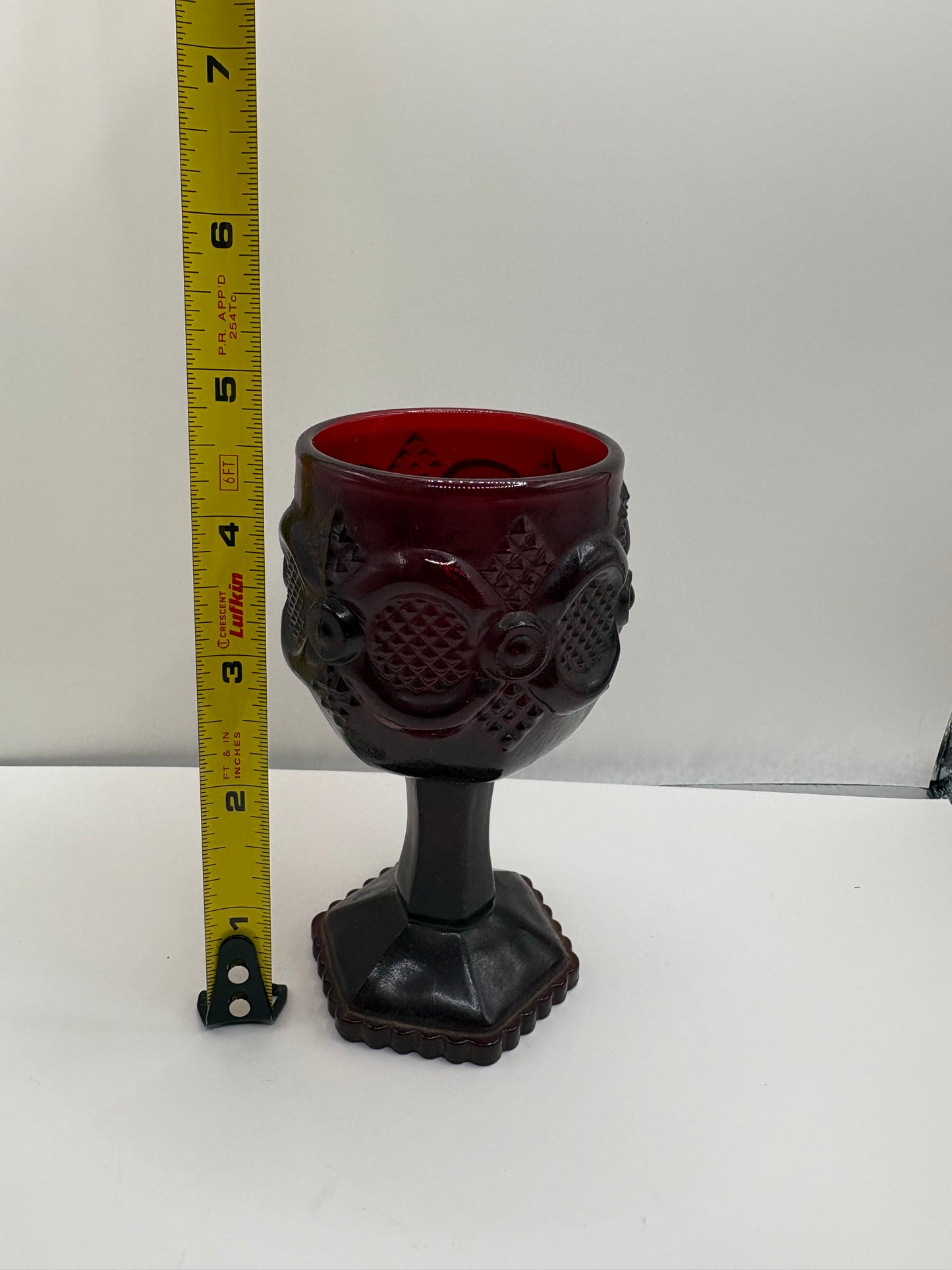 Lot of 3 Vintage Avon 1876 Cape Cod Ruby Red Glass Items