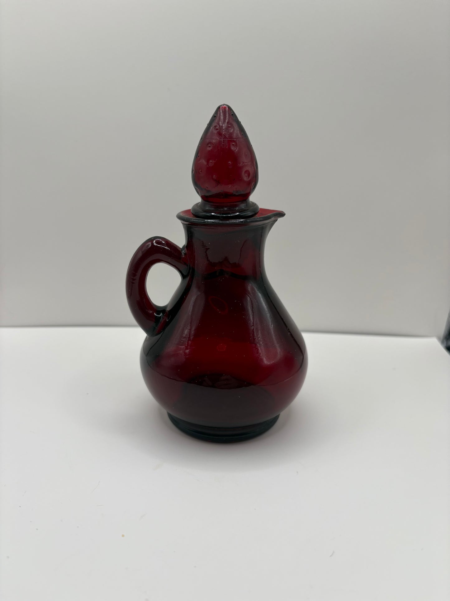 Lot of 3 Vintage Avon 1876 Cape Cod Ruby Red Glass Items