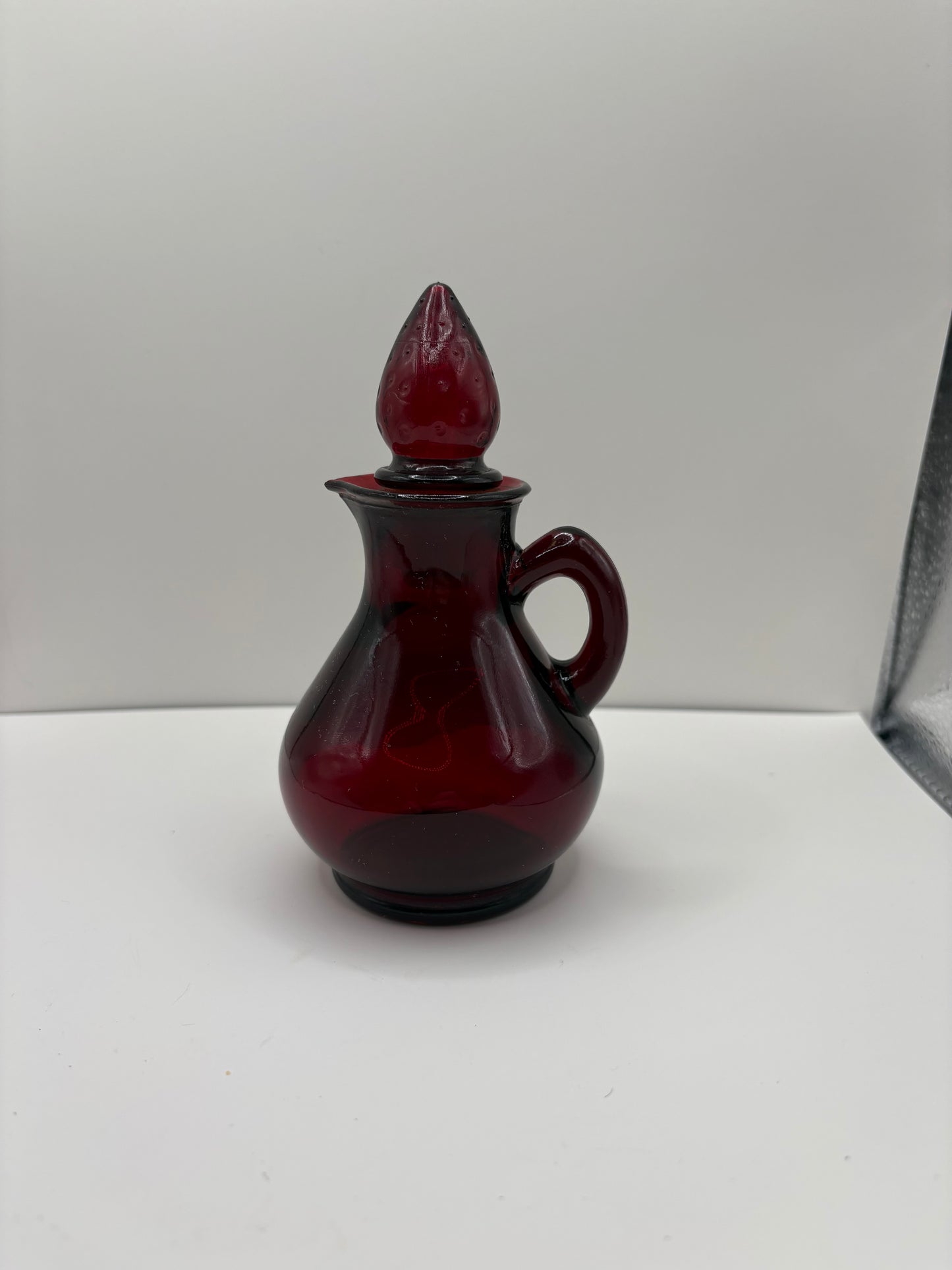 Lot of 3 Vintage Avon 1876 Cape Cod Ruby Red Glass Items