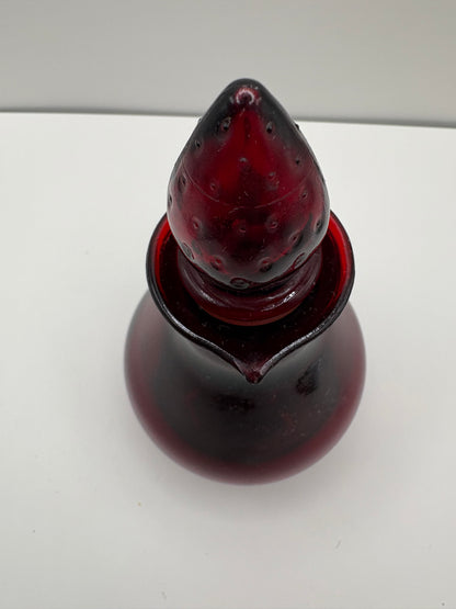 Lot of 3 Vintage Avon 1876 Cape Cod Ruby Red Glass Items