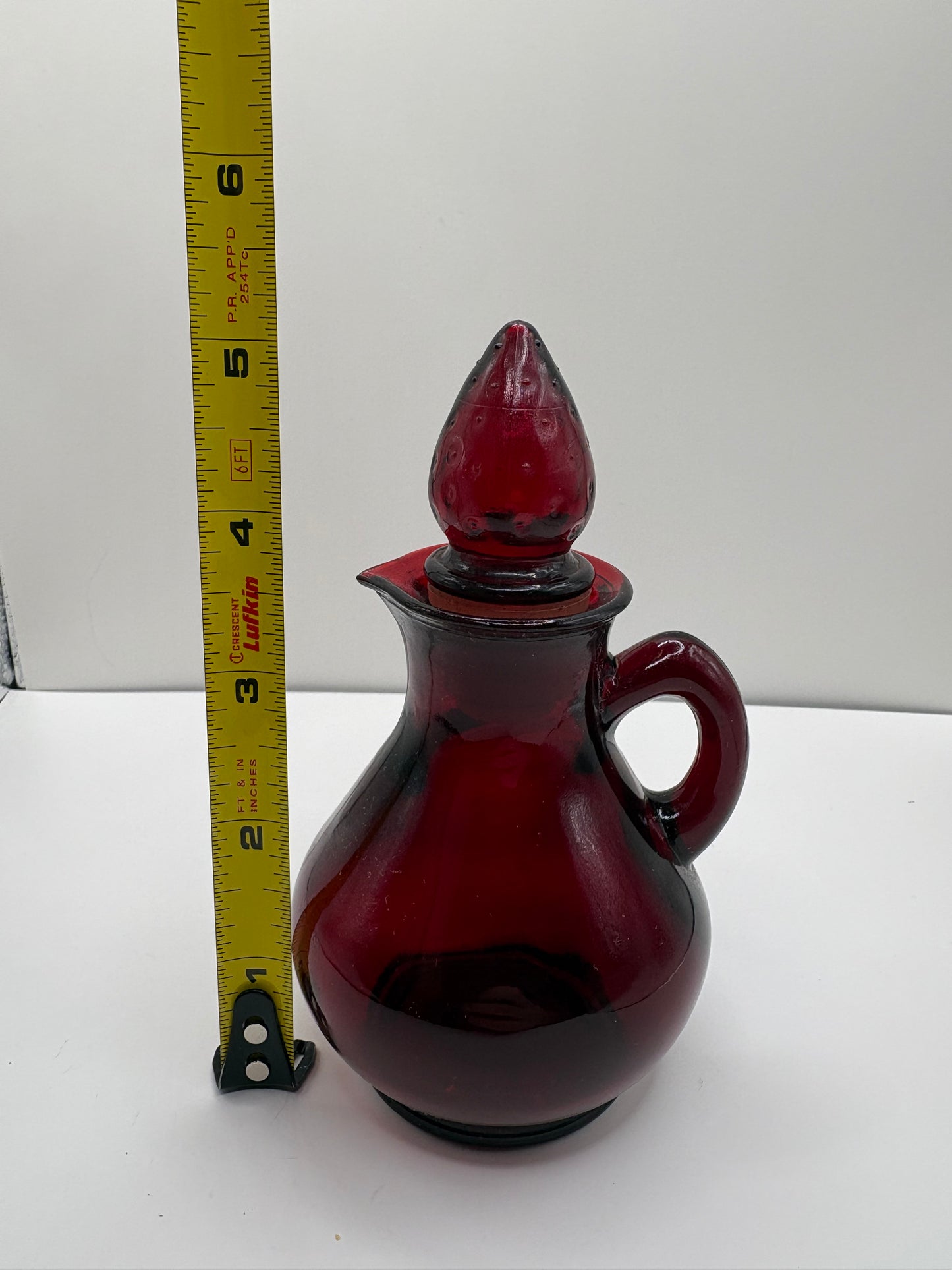 Lot of 3 Vintage Avon 1876 Cape Cod Ruby Red Glass Items