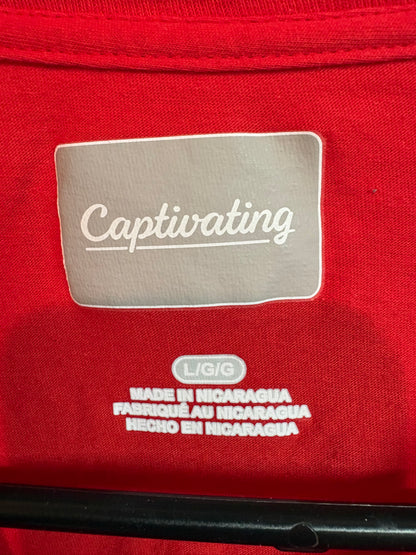 New Men's Wisconsin Badgers "W" Logo Red Long Sleeve Shirt