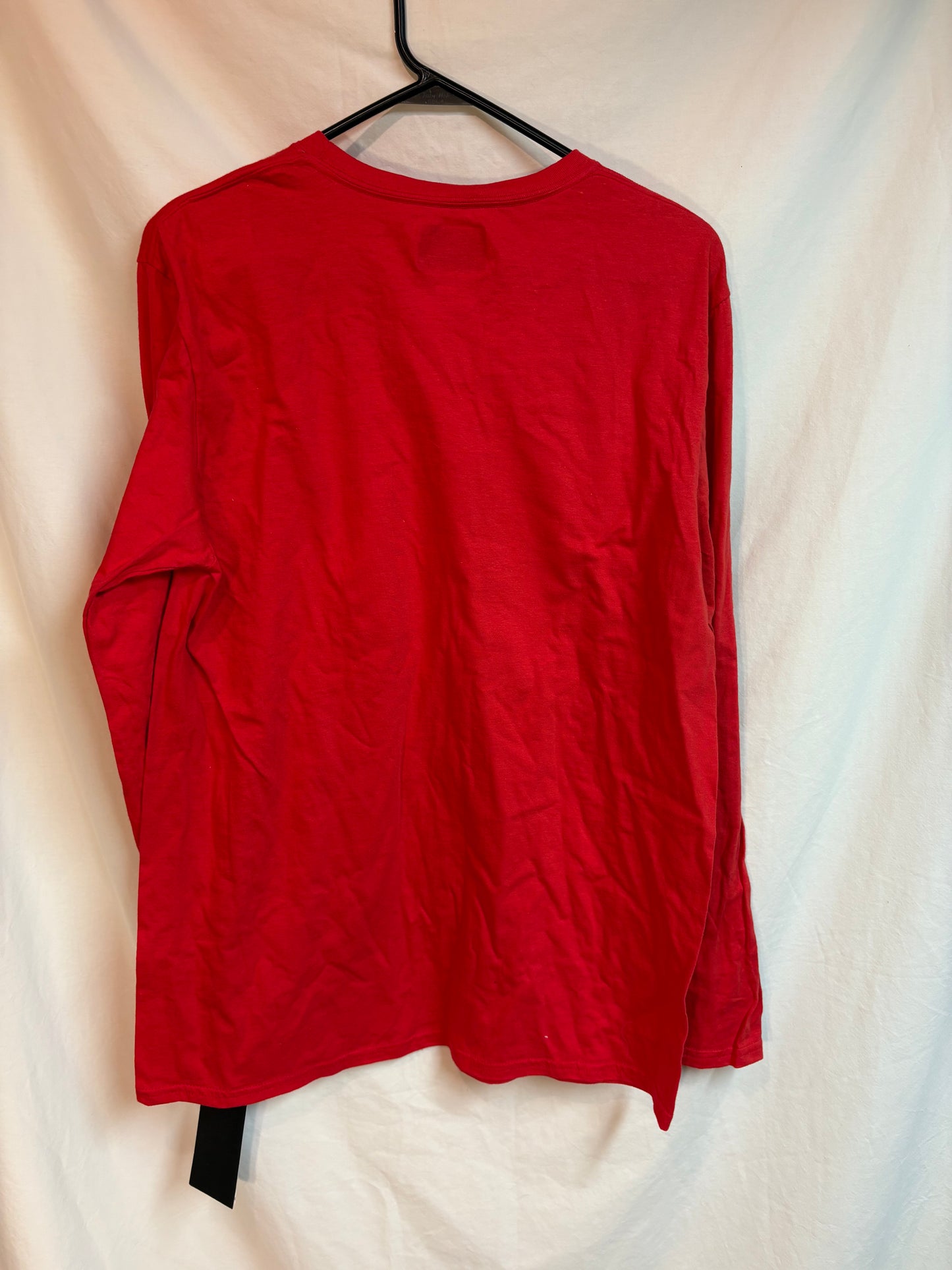 New Men's Wisconsin Badgers "W" Logo Red Long Sleeve Shirt