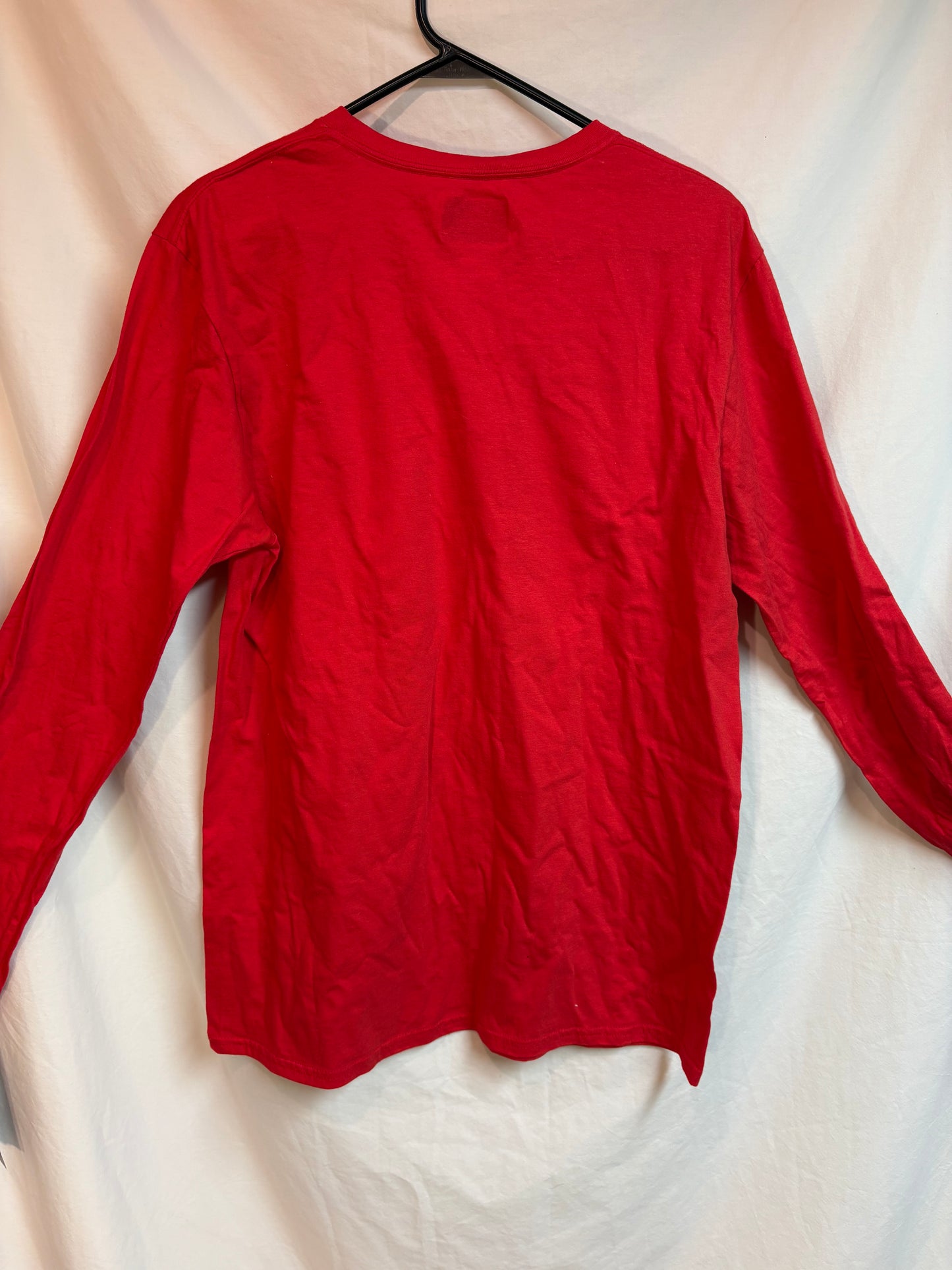 New Men's Wisconsin Badgers "W" Logo Red Long Sleeve Shirt