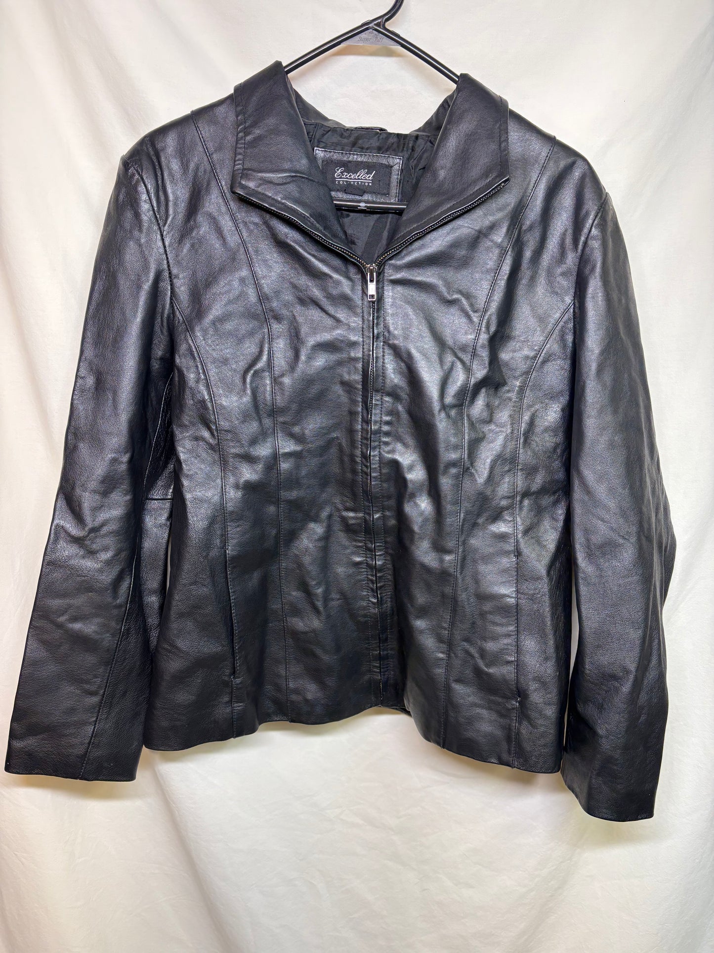 Women's Excelled Collection Black Leather Jacket