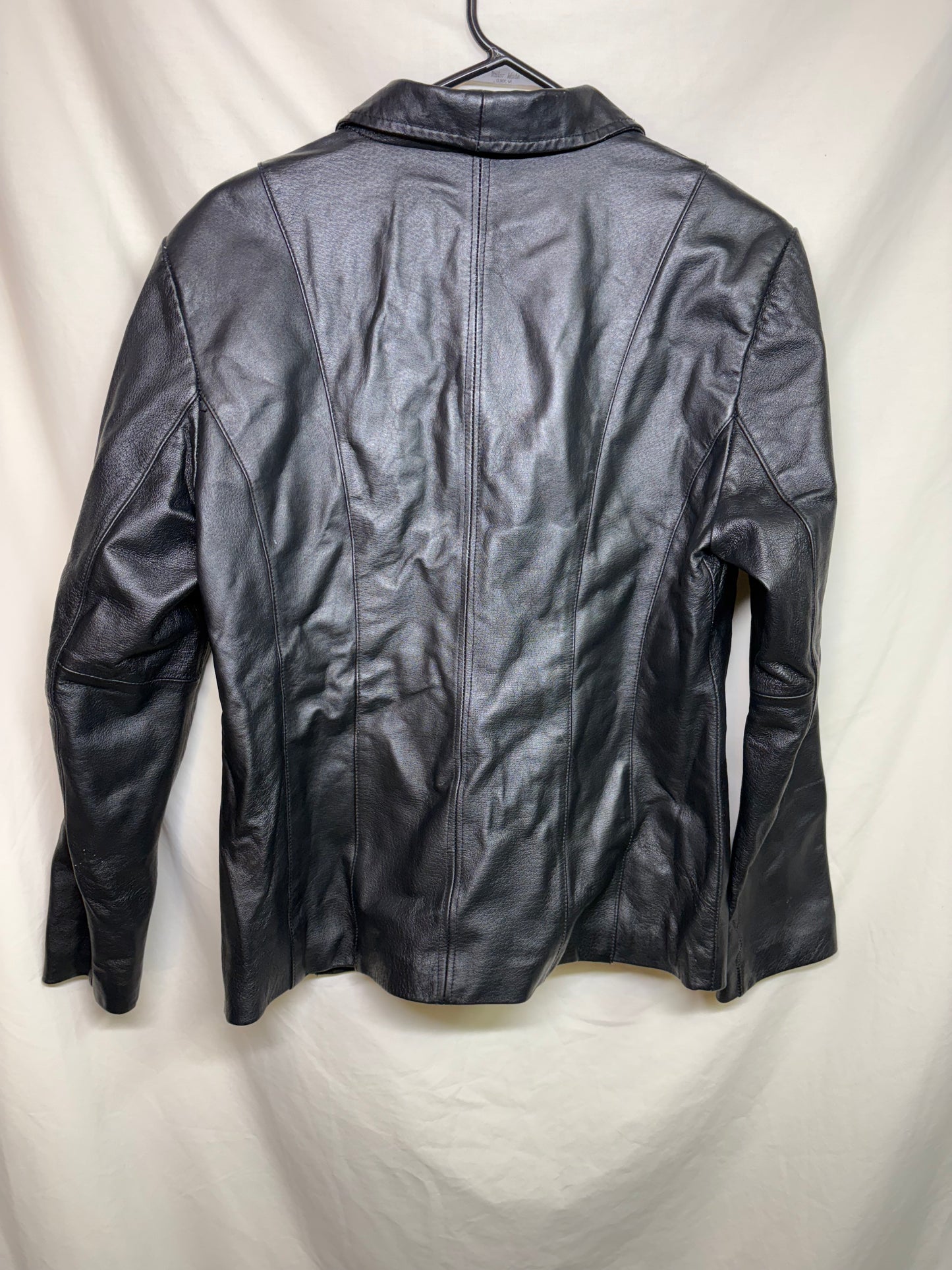 Women's Excelled Collection Black Leather Jacket