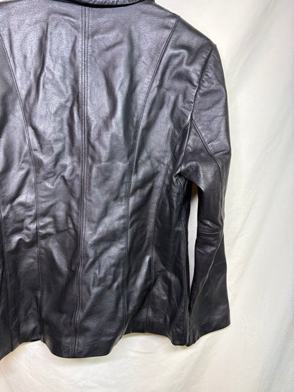 Women's Excelled Collection Black Leather Jacket