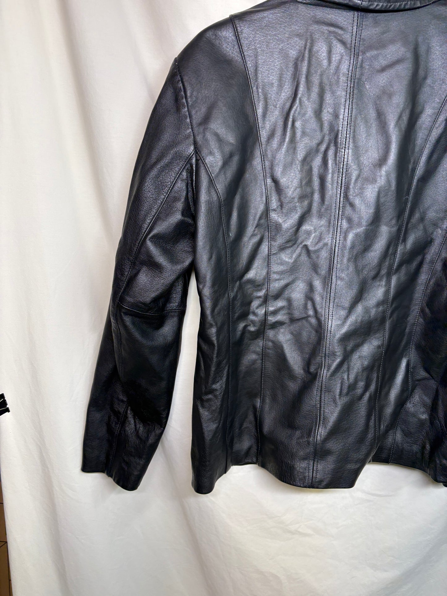 Women's Excelled Collection Black Leather Jacket