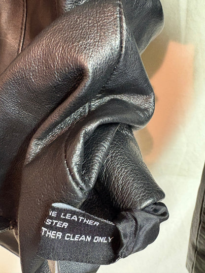 Women's Excelled Collection Black Leather Jacket