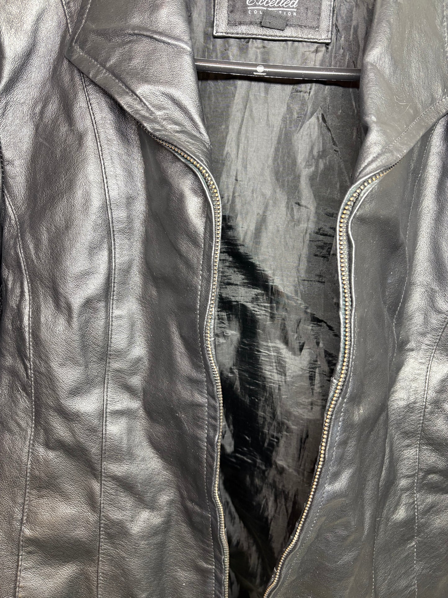 Women's Excelled Collection Black Leather Jacket