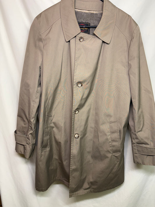Vintage Men's Botany 500 Khaki Trench Coat