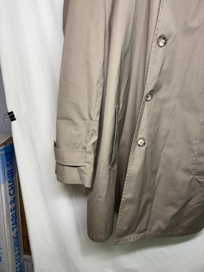 Vintage Men's Botany 500 Khaki Trench Coat