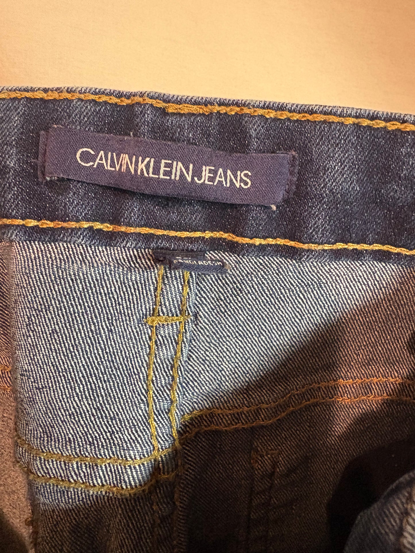 Boy's Calvin Klein Slim Straight Adjustable Jeans