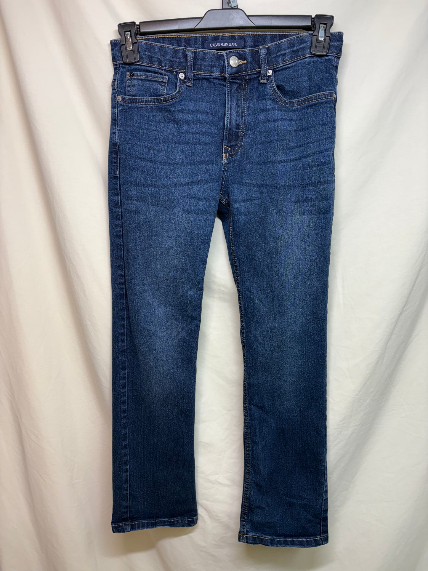 Boy's Calvin Klein Slim Straight Adjustable Jeans