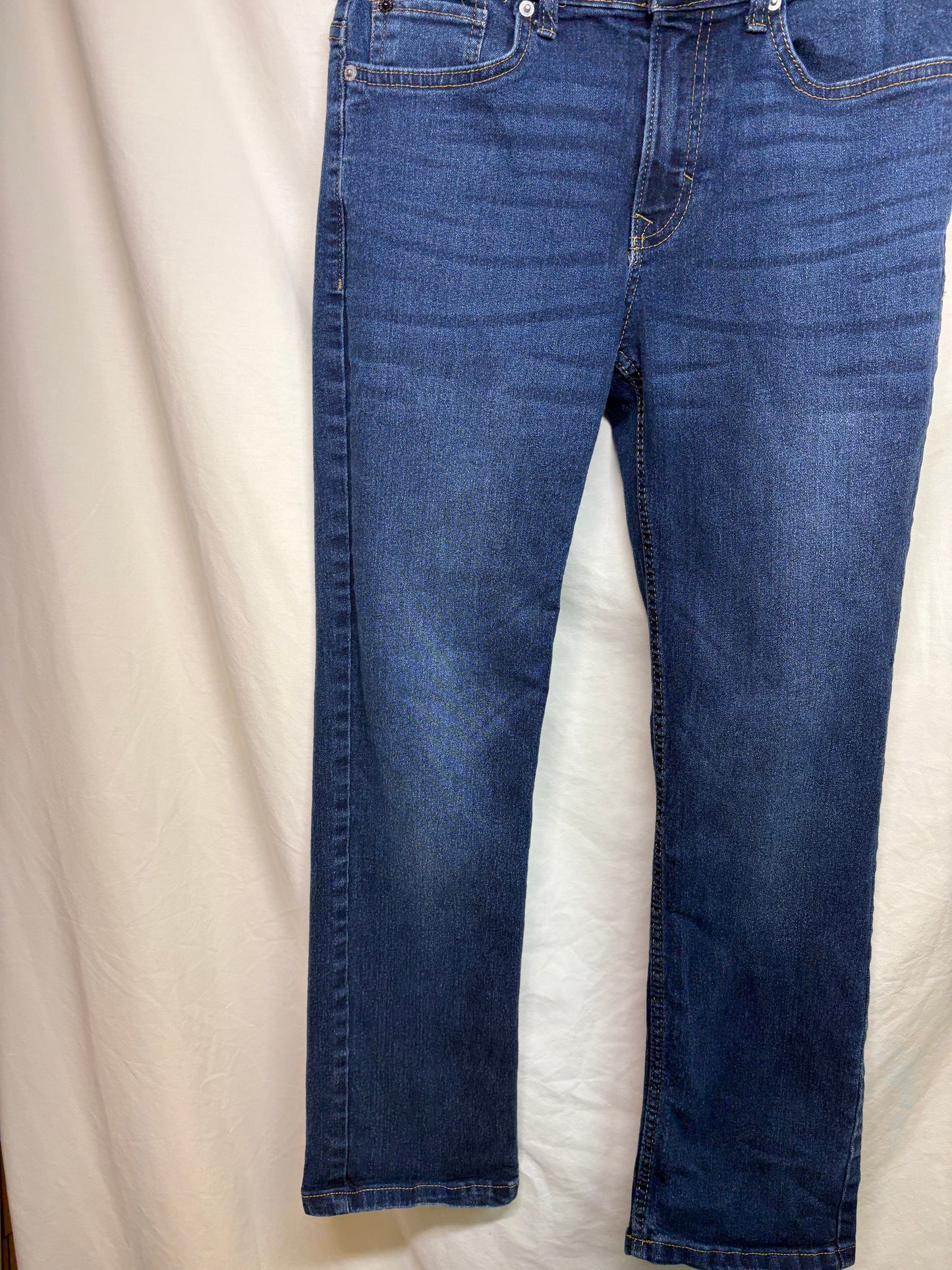 Boy's Calvin Klein Slim Straight Adjustable Jeans