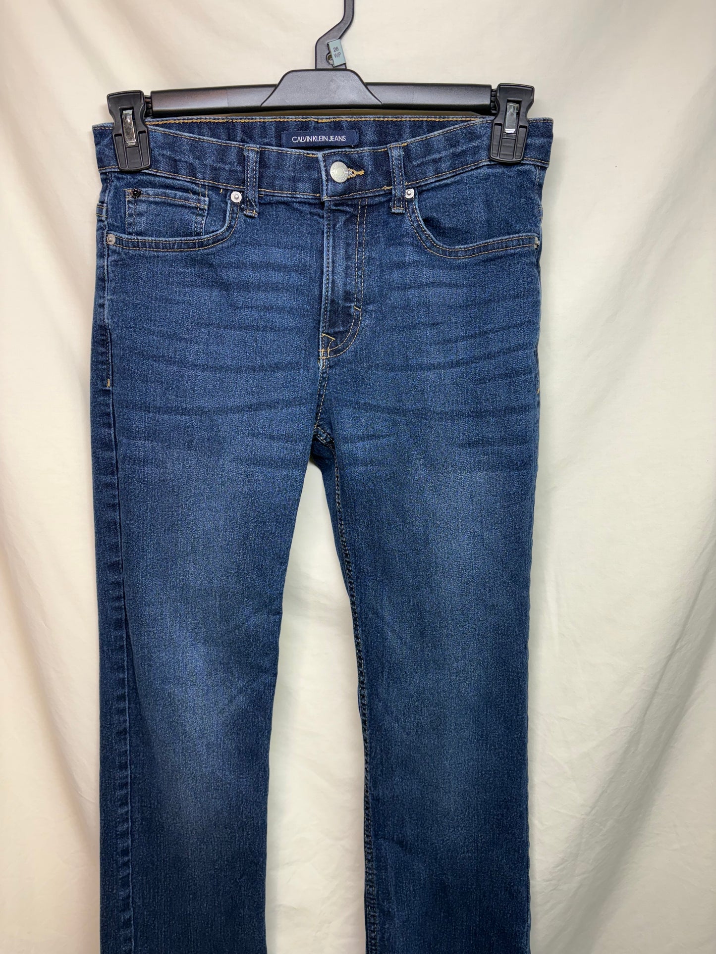 Boy's Calvin Klein Slim Straight Adjustable Jeans
