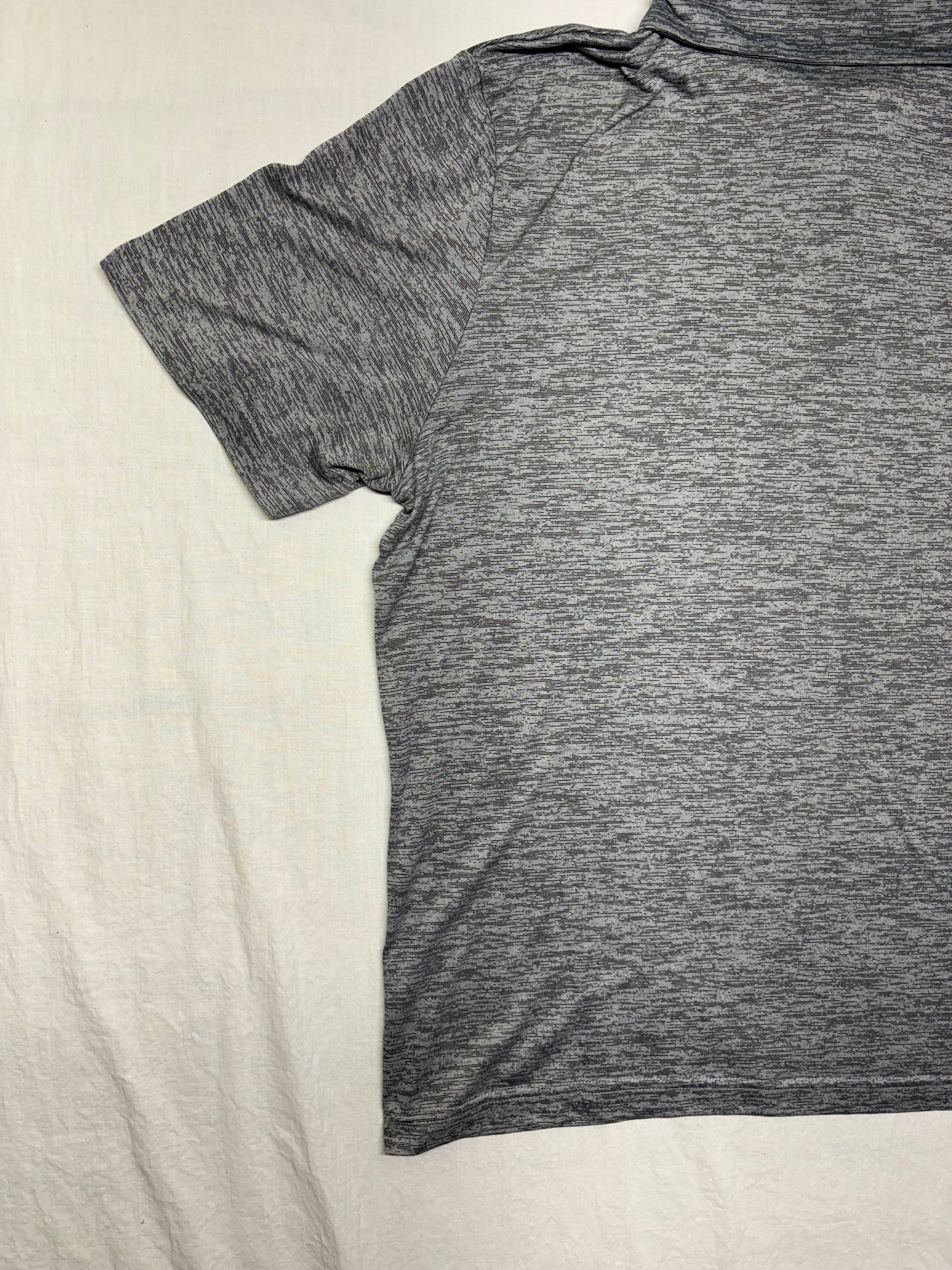Men's NFL Team Apparel Chicago Bears Chest Logo Gray Short Sleeve Polo Size XXL