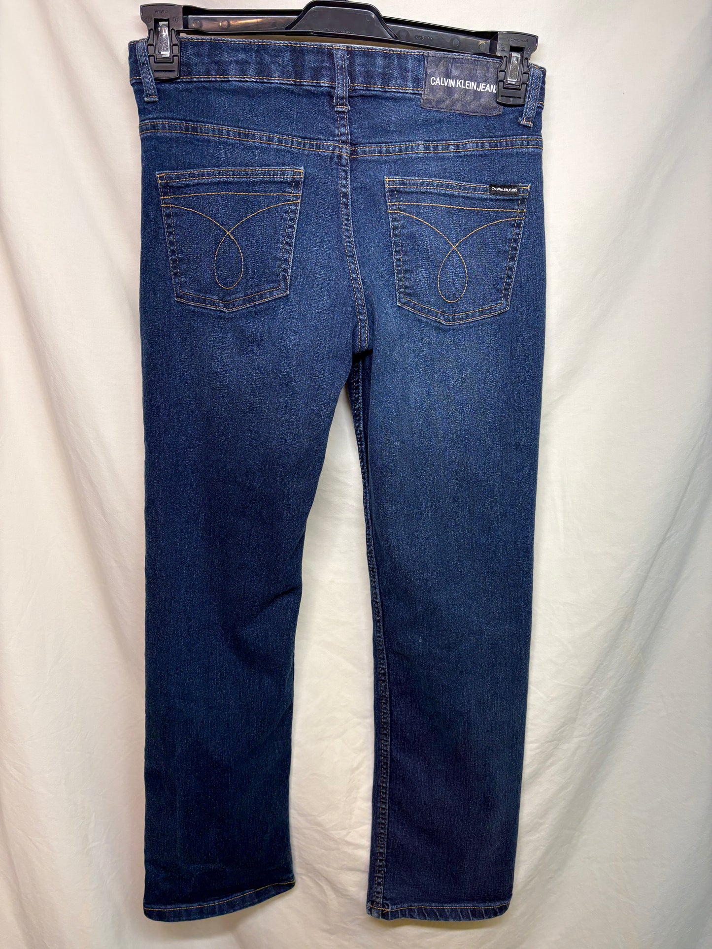 Boy's Calvin Klein Slim Straight Adjustable Jeans