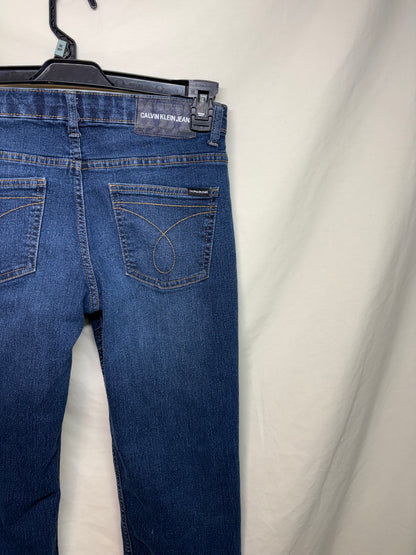 Boy's Calvin Klein Slim Straight Adjustable Jeans