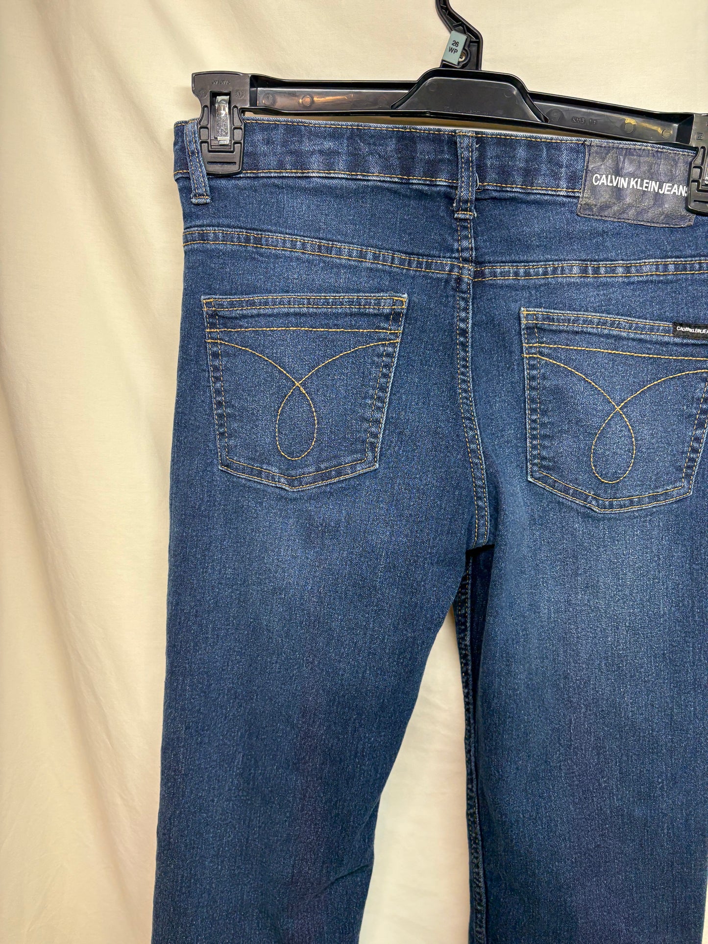 Boy's Calvin Klein Slim Straight Adjustable Jeans