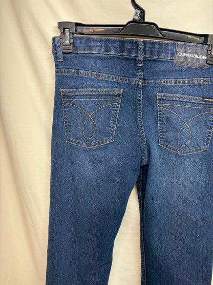 Boy's Calvin Klein Slim Straight Adjustable Jeans