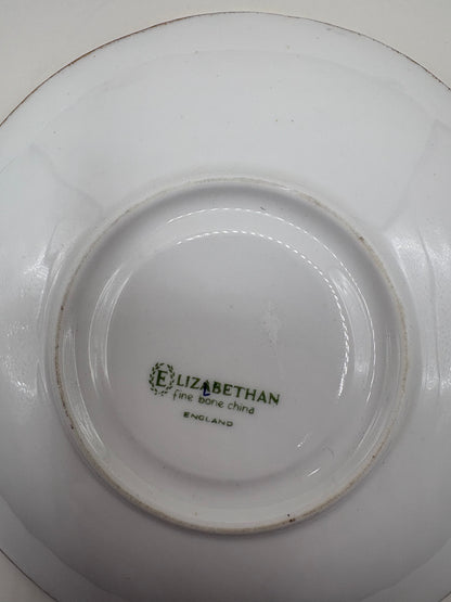 Vintage Elizabethan Fine Bone China Saucer in Hampshire Pattern