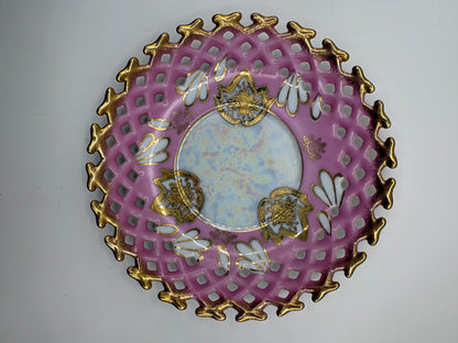 Vintage Royal Halsey Reticulated Saucer