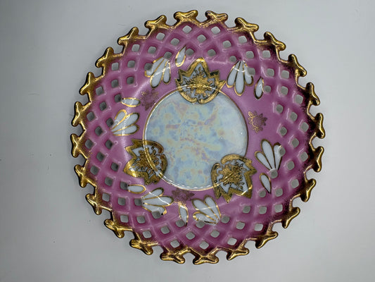 Vintage Royal Halsey Reticulated Saucer