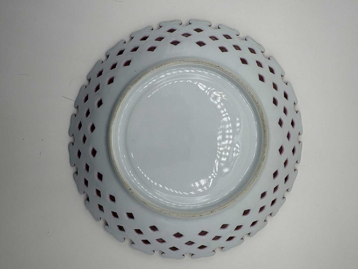Vintage Royal Halsey Reticulated Saucer