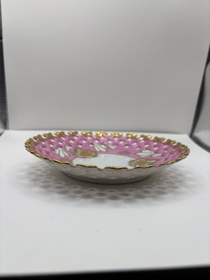 Vintage Royal Halsey Reticulated Saucer