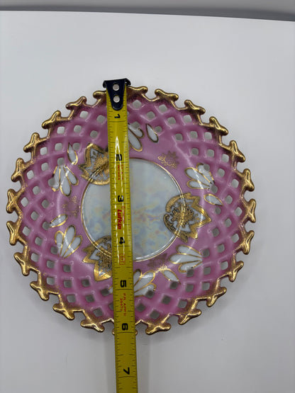 Vintage Royal Halsey Reticulated Saucer