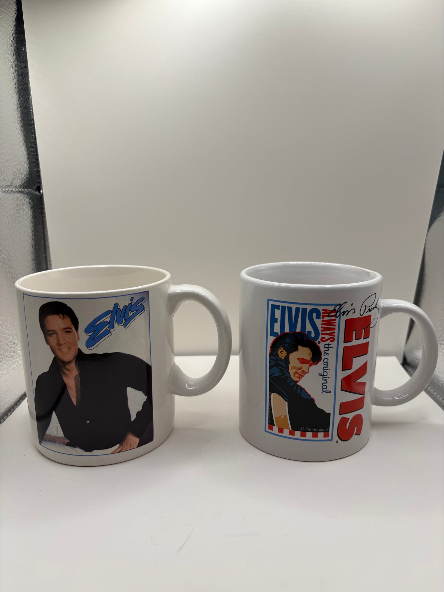 Lot of 2 Elvis Presley Mugs