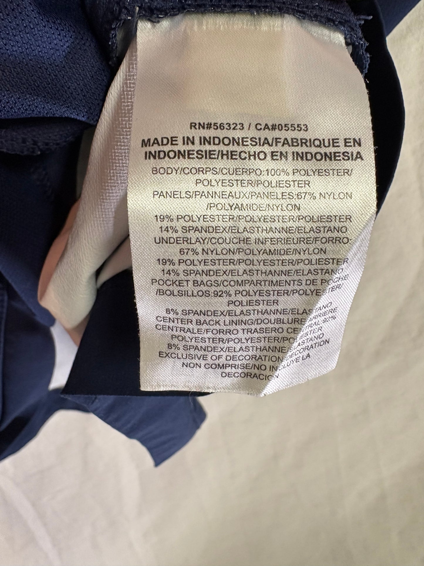 Men's Navy Blue Nike Baseball 3/4 Sleeve Pullover Wind Shirt