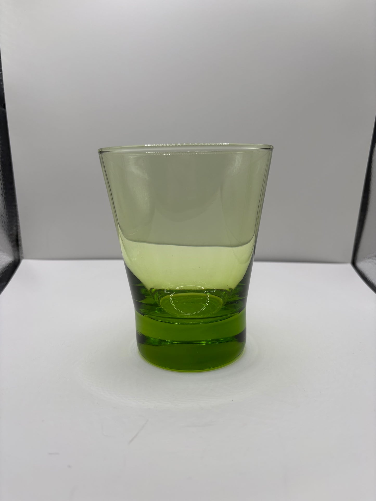 Lot of 2 Vintage Cristar Lime Green Tumblers