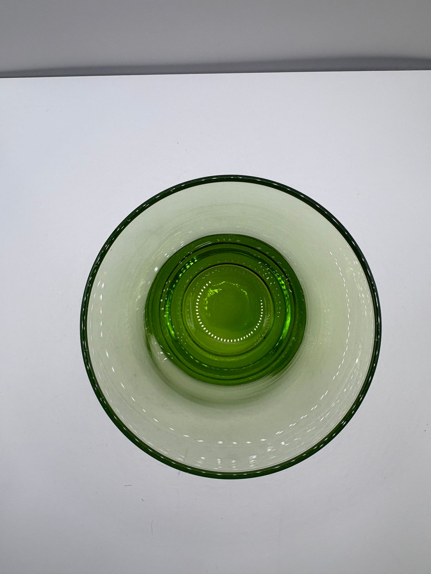 Lot of 2 Vintage Cristar Lime Green Tumblers