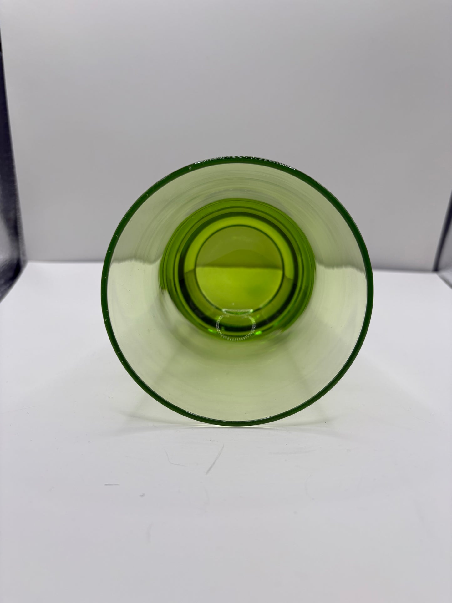 Lot of 2 Vintage Cristar Lime Green Tumblers