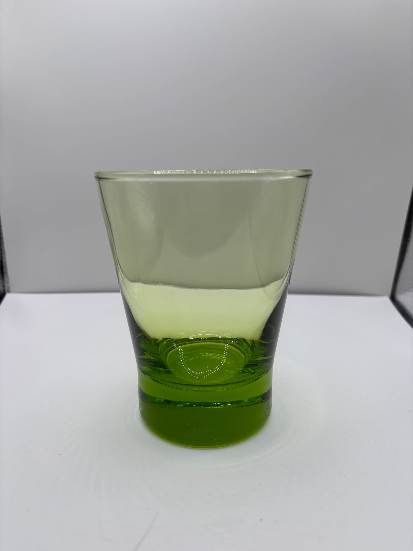 Lot of 2 Vintage Cristar Lime Green Tumblers