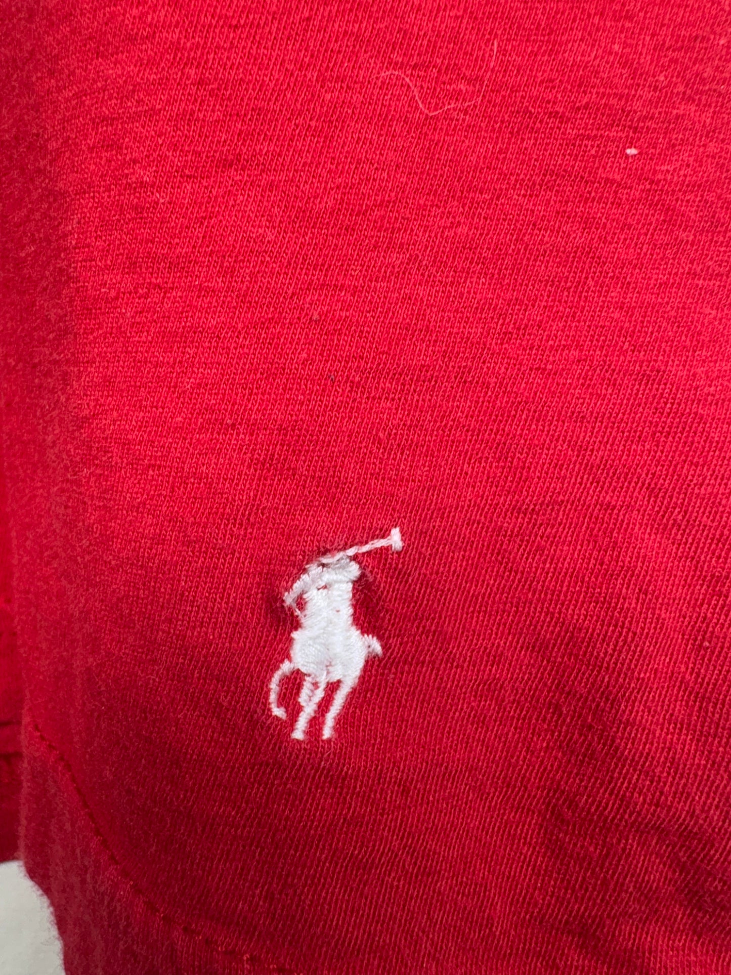 Men's Polo Ralph Lauren Red V-Neck Shirt